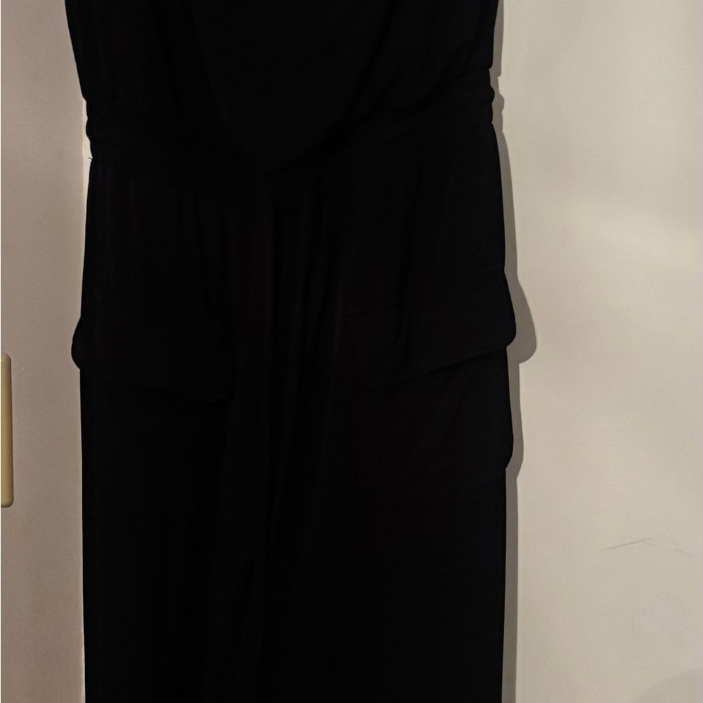 Vince Camuto Black Sheath Cowl Neck Jumpsuit
